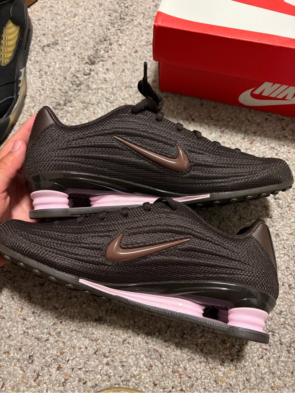 Nike Shox Z Brown and Pink Shoes